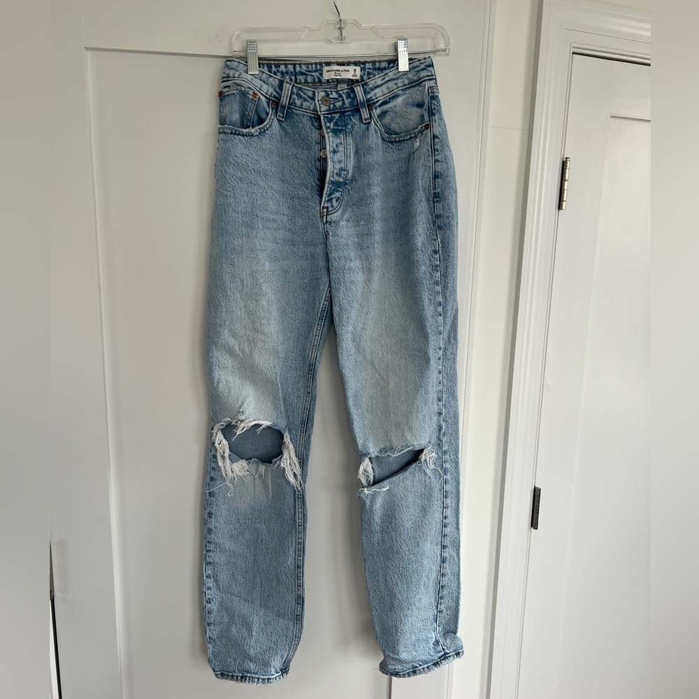 Abercrombie The Dad High Rise Curve Love Jeans